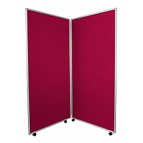 Jumbo 2 Panel Freestanding Mobile Folding Display Boards - Display Equipment