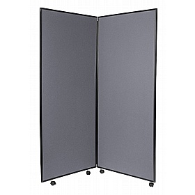 Jumbo 2 Panel Freestanding Mobile Folding Display Boards - Display Equipment