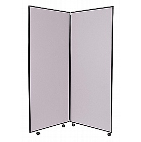 Jumbo 2 Panel Freestanding Mobile Folding Display Boards - Display Equipment
