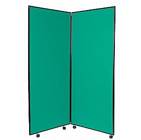 Jumbo 2 Panel Freestanding Mobile Folding Display Boards - Display Equipment