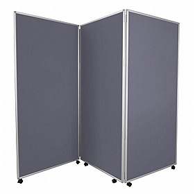 Jumbo Plus 3 Panel Freestanding Mobile Folding Display Boards - Display Equipment