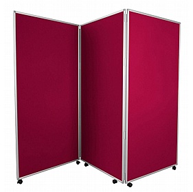 Jumbo 3 Panel Freestanding Mobile Folding Display Boards - Display Equipment
