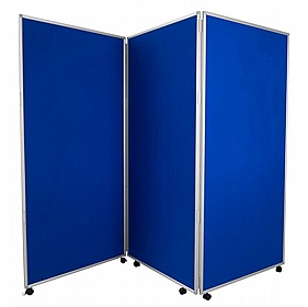 Jumbo 3 Panel Freestanding Mobile Folding Display Boards - Display Equipment