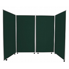 Jumbo Plus 4 Panel Freestanding Mobile Folding Display Boards - Display Equipment