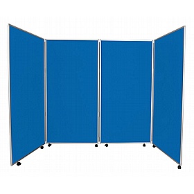 Jumbo Plus 4 Panel Freestanding Mobile Folding Display Boards - Display Equipment
