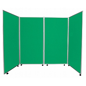 Jumbo Plus 4 Panel Freestanding Mobile Folding Display Boards - Display Equipment