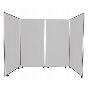Jumbo Plus 4 Panel Freestanding Mobile Folding Display Boards - Display Equipment