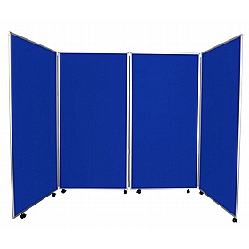 Jumbo Plus 4 Panel Freestanding Mobile Folding Display Boards - Display Equipment