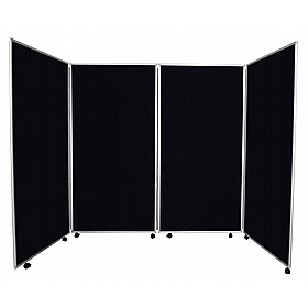 Jumbo Plus 4 Panel Freestanding Mobile Folding Display Boards - Display Equipment