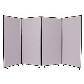 Jumbo 4 Panel Freestanding Mobile Folding Display Boards - Display Equipment