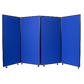 Jumbo 4 Panel Freestanding Mobile Folding Display Boards - Display Equipment