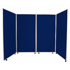 Jumbo 4 Panel Freestanding Mobile Folding Display Boards - Display Equipment