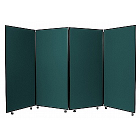 Jumbo 4 Panel Freestanding Mobile Folding Display Boards - Display Equipment