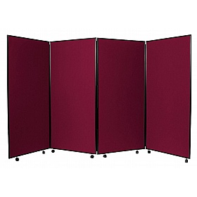 Jumbo 4 Panel Freestanding Mobile Folding Display Boards - Display Equipment