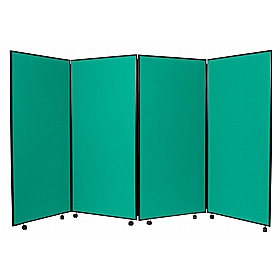 Jumbo 4 Panel Freestanding Mobile Folding Display Boards - Display Equipment