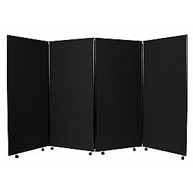 Jumbo 4 Panel Freestanding Mobile Folding Display Boards - Display Equipment