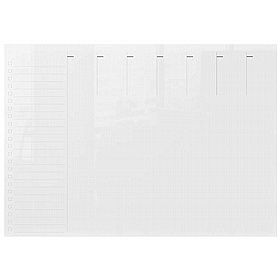 Nobo Transparent Acrylic Mini Whiteboard Weekly Planner - Display Equipment