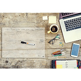 Nobo Transparent Acrylic Mini Whiteboard Weekly Planner - Display Equipment