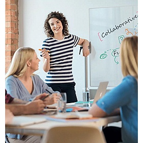 Nobo Mobile Enamel Magnetic Swivel Whiteboards - Display Equipment