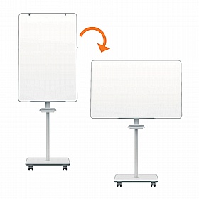 Nobo Move and Meet Magnetic Mobile Flipchart Easel - Display Equipment