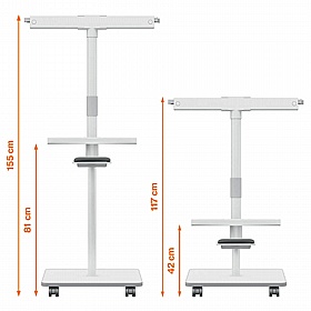 Nobo Move and Meet Magnetic Mobile Flipchart Easel - Display Equipment