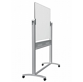 Nobo Mobile Magnetic Glass Swivel Whiteboards - Display Equipment