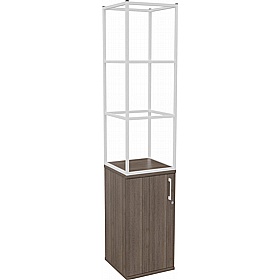 Matrix Storage Single Door Cupboard with Column Frame - Office Storage