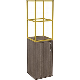 Matrix Storage Single Door Cupboard with Column Frame - Office Storage