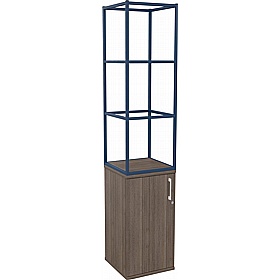 Matrix Storage Single Door Cupboard with Column Frame - Office Storage