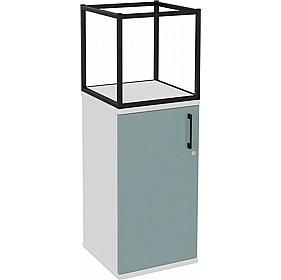 Matrix Storage Single Door Cupboard with Column Frame - Office Storage