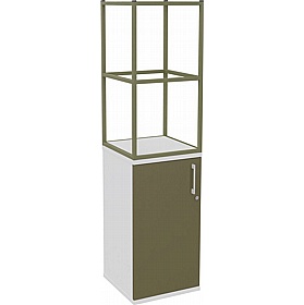 Matrix Storage Single Door Cupboard with Column Frame - Office Storage