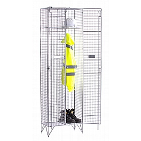 Wire Mesh Welded Lockers - Office Storage