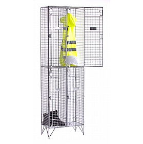 Wire Mesh Welded Lockers - Office Storage