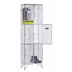 Wire Mesh Welded Lockers - Office Storage