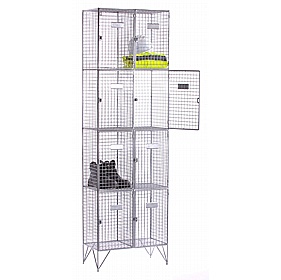 Wire Mesh Welded Lockers - Office Storage
