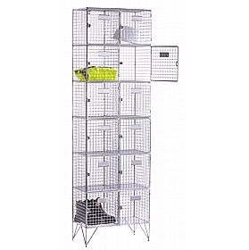 Wire Mesh Welded Lockers - Office Storage