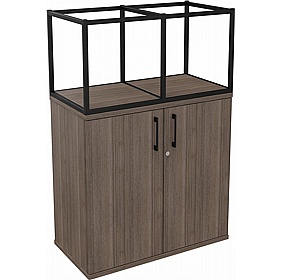 Matrix Storage Double Door Cupboard with Column Frame - Office Storage