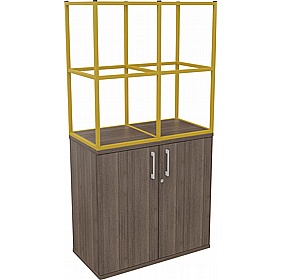 Matrix Storage Double Door Cupboard with Column Frame - Office Storage