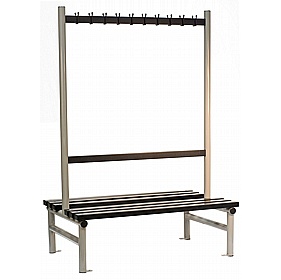 Palestra Double Sided Changing and Cloakroom Bench Seats with Hooks