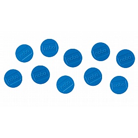 Nobo 20mm Magnetic Whiteboard Coloured Magnets - Pack of 8 - Display Equipment