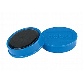 Nobo 20mm Magnetic Whiteboard Coloured Magnets - Pack of 8 - Display Equipment