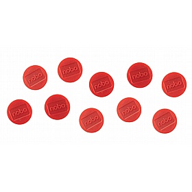 Nobo 38mm Magnetic Whiteboard Coloured Magnets - Pack of 4 - Display Equipment