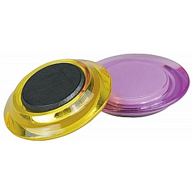 Nobo 30mm Magnetic Whiteboard Coloured Magnets - Pack of 6 - Display Equipment