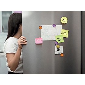 Nobo 30mm Magnetic Whiteboard Coloured Magnets - Pack of 6 - Display Equipment