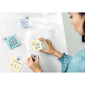 Nobo 32mm Extra Strong Magnetic Glass Whiteboard Magnets - Pack of 4 - Display Equipment