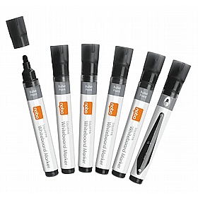 Nobo Liquid Ink Bullet Tip Drywipe Pens - Pack of 10