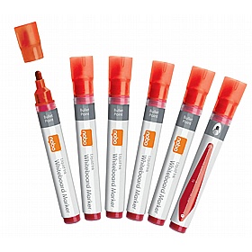 Nobo Liquid Ink Bullet Tip Drywipe Pens - Pack of 10 - Display Equipment