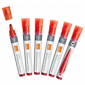 Nobo Liquid Ink Chisel Tip Drywipe Pens - Pack of 10 - Display Equipment