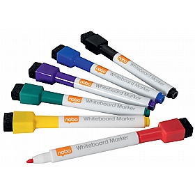 Nobo Mini Drywipe Eraser Pens - Pack of 6