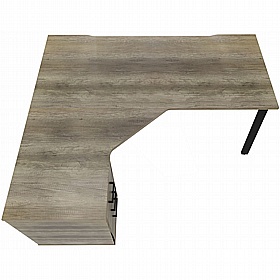 Apex A-Frame Executive Ergonomic Corner Office Desk - Office Desks